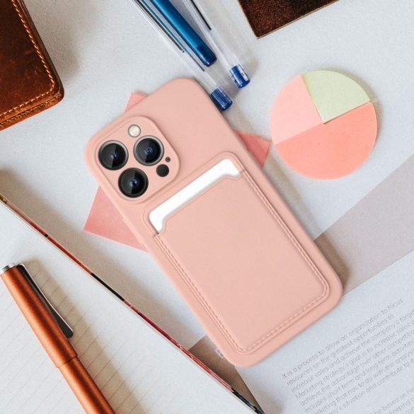 Husa CARD pentru IPHONE 12 roz