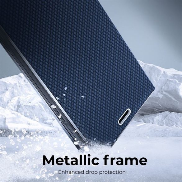Forcell LUNA Book Carbon pentru XIAOMI Redmi NOTE 11 / 11S albastru