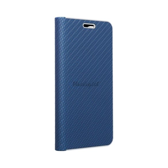 Forcell LUNA Husă tip carte Carbon pentru XIAOMI Redmi NOTE 11 PRO / 11 PRO 5G albastru