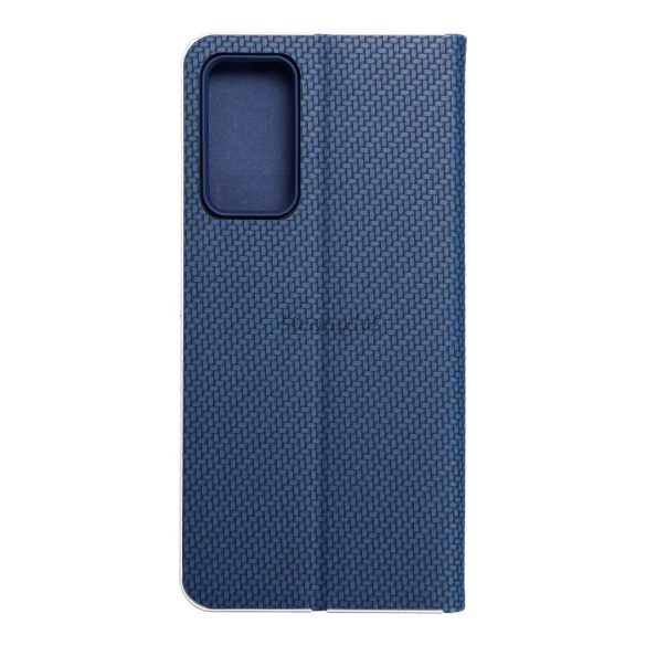 Forcell LUNA Husă tip carte Carbon pentru XIAOMI Redmi NOTE 11 PRO / 11 PRO 5G albastru