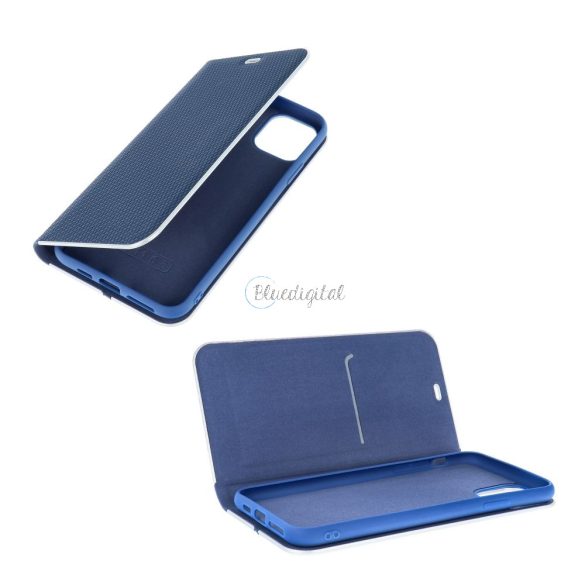 Forcell LUNA Husă tip carte Carbon pentru XIAOMI Redmi NOTE 11 PRO / 11 PRO 5G albastru