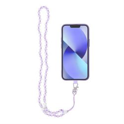   Pandantiv CRYSTAL DIAMOND pentru telefon / lungime 37 cm / pe gât - violet