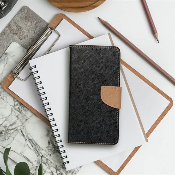 Husă Fancy Husă tip carte pentru XIAOMI Redmi 10a negru / auriu
