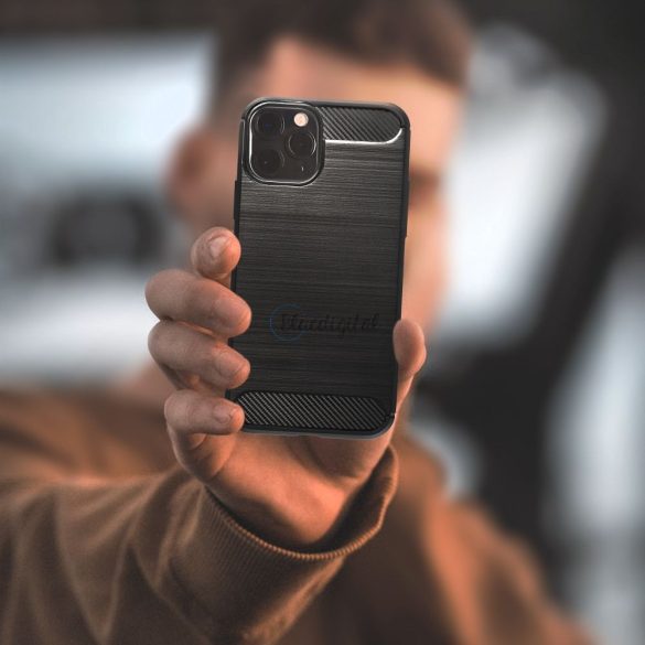 Carcasa Forcell CARBON pentru REALME 8 neagra