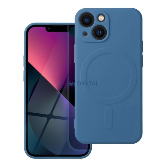 Husa din silicon Mag Cover pentru IPHONE 13 MINI albastra