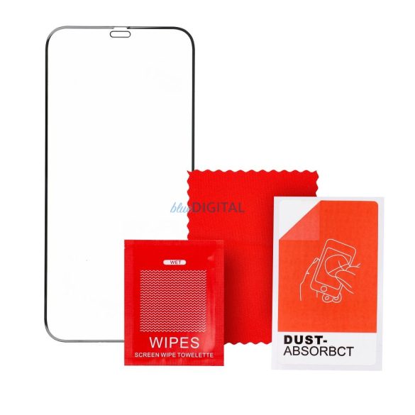 Folie securizată 6D Full Glue - pentru Samsung Galaxy A52 5G / A52 LTE (4G) / A52s 5G negru