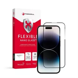   Szkło hybrydowe Forcell Flexible 5D Full Glue pentru iPhone 14 Pro 6,1 czarny"