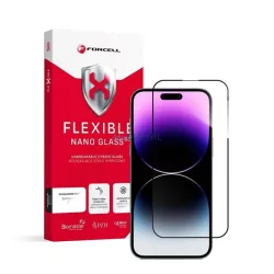   Szkło hybrydowe Forcell Flexible 5D Full Glue pentru iPhone 14 Pro Max 6,7 czarny"