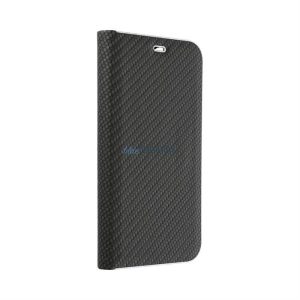 Forcell LUNA Husă tip carte Carbon pentru IPHONE 14 Pro ( 6.1 ) negru