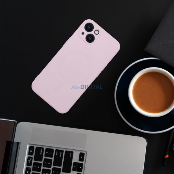 Silicon Mag Husă husă pentru IPHONE 13 roz
