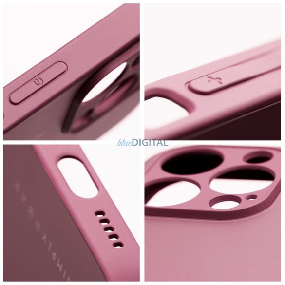 Husă sticlă mată Roar - pentru iPhone 14 claret