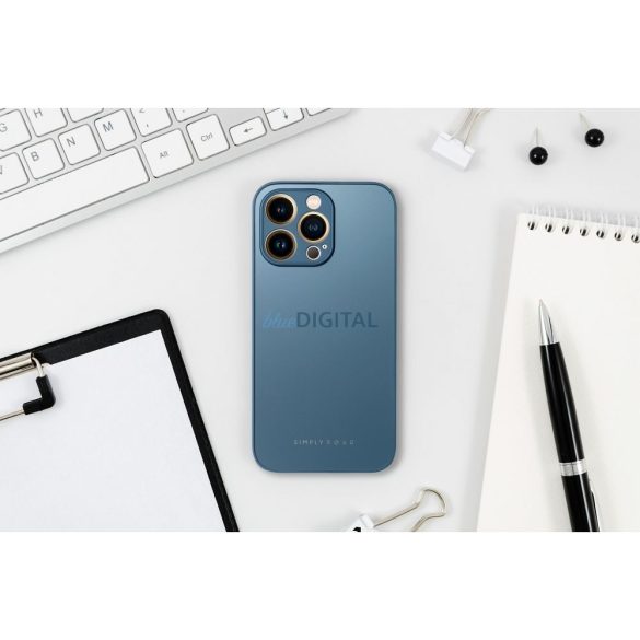 Husa Roar Matte Glass - pentru iPhone 11 Pro albastra