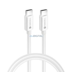   Cablu FORCELL Tip C sau Tip C QC4.0 5A/20V PD100W C339 1m alb