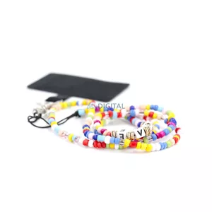 Pandantiv PIXIE pentru telefon / lungime cordon 68cm (34cm în buclă) / pe gât - margele