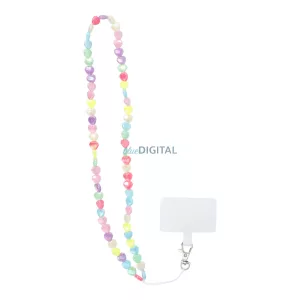 Pandantiv PIXIE pentru telefon / lungime cordon 68cm (34cm în buclă) / pe gât - inimi