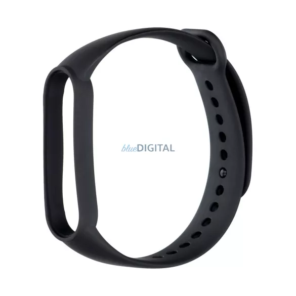 Curea din silicon pentru smartband Xiaomi Mi Band 5 / 6 / 7 negru (01)