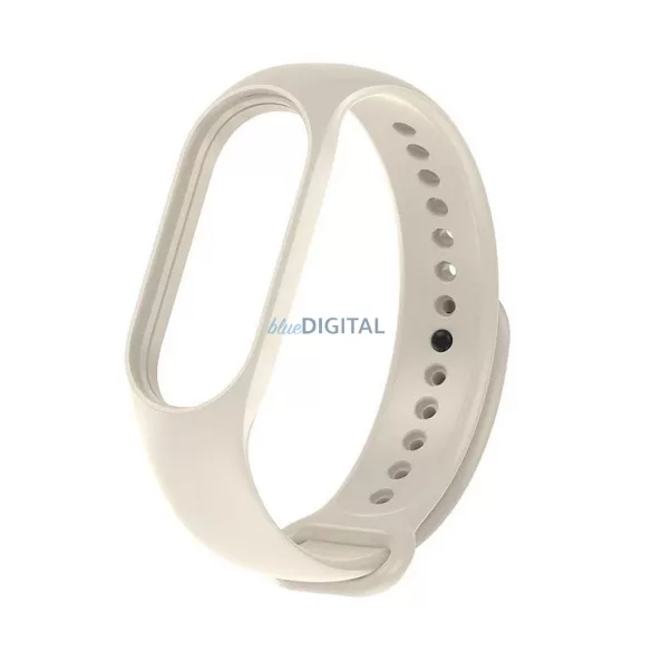 Curea de silicon pentru smartband Xiaomi Mi Band 5 / 6 / 7 nisip (11)