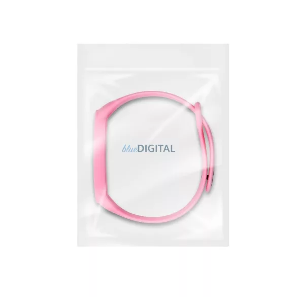 Curea din silicon pentru smartband Xiaomi Mi Band 5/6/7 roz (37)