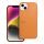 Husă din piele pentru IPHONE 14 PLUS portocaliu Husă din piele pentru IPHONE 14 PLUS portocaliu