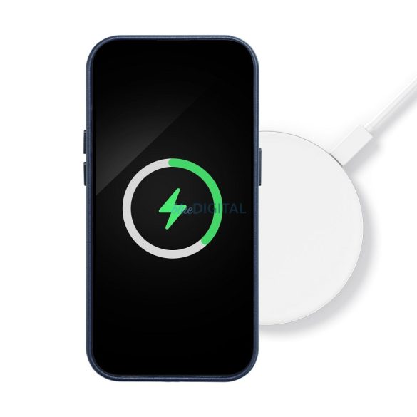 Carcasa din piele pentru IPHONE 12 PRO MAX albastru indigo