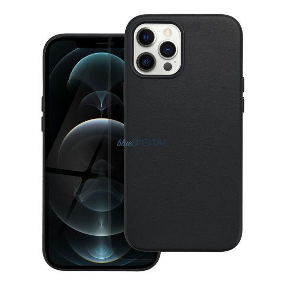 Husa Mag din piele pentru IPHONE 12 PRO MAX negru