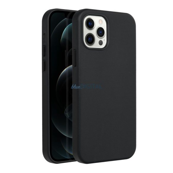 Husă Mag din piele pentru IPHONE 12 PRO negru