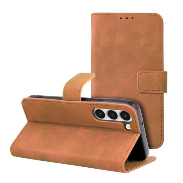 Husă TENDER Book pentru SAMSUNG Galaxy S23 maro