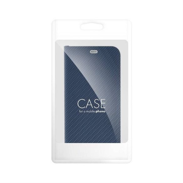 LUNA Husă tip carte Carbon pentru SAMSUNG S23 Plus albastru