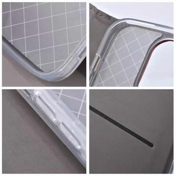 HUSĂ! - Husa carte Smart Magneto pentru MOTOROLA EDGE 30 NEO burgundy