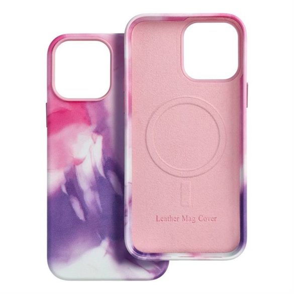 Carcasa din piele pentru IPHONE 13 PRO MAX mov splash