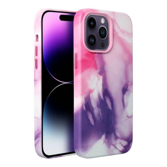 Carcasa din piele pentru IPHONE 12 PRO mov splash