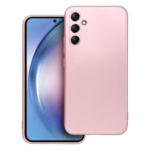 Husă METALIC pentru SAMSUNG A34 5G roz