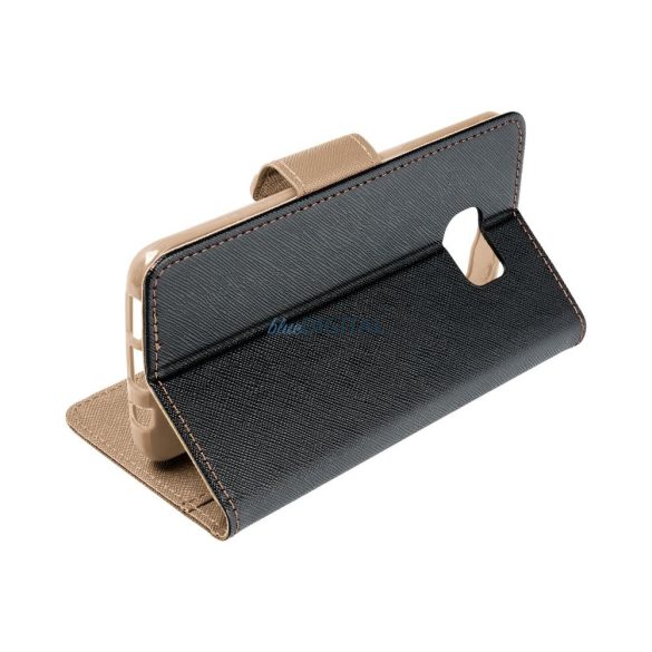 Husa Fancy Book pentru SAMSUNG A34 negru/auriu