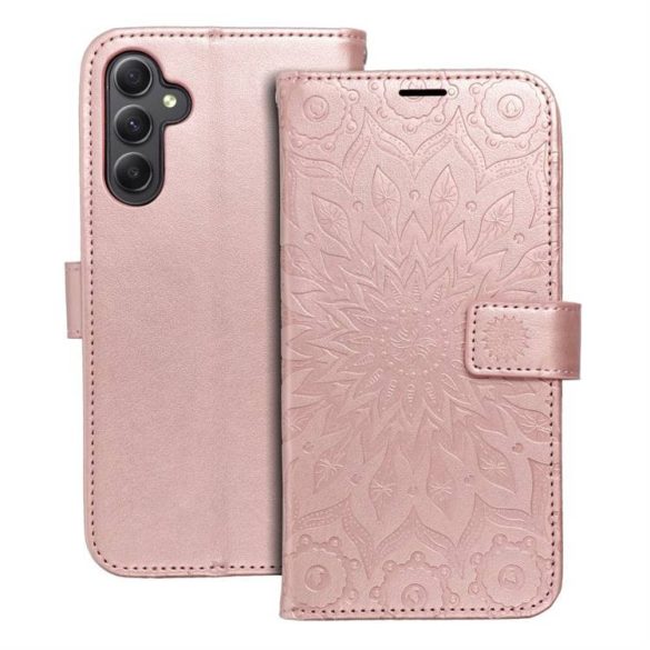 MEZZO Husă carte pentru SAMSUNG A34 5G mandala rose gold