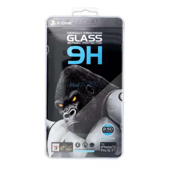 X-One Extra Strong 9H mată oleofobică din sticlă temperată cu finisaj negru iPhone 13 Pro Max/14 Plus