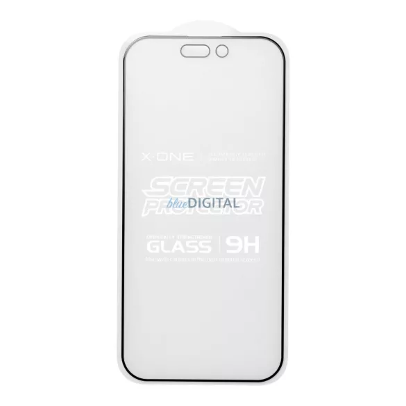 X-One Extra Strong 9H mată oleofobică din sticlă temperată cu finisaj negru iPhone 13 Pro Max/14 Plus