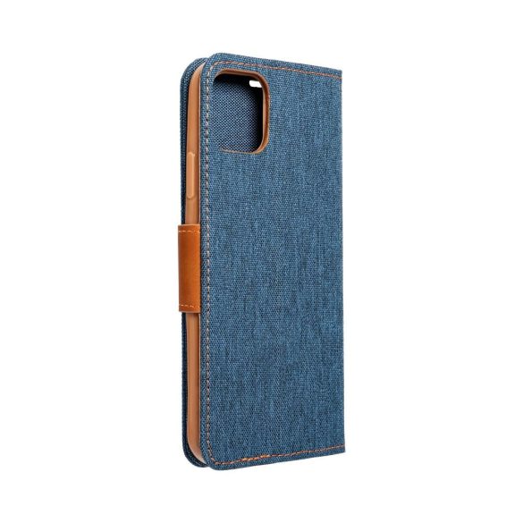 husă carte CANVAS pentru XIAOMI Redmi 12C albastru marin