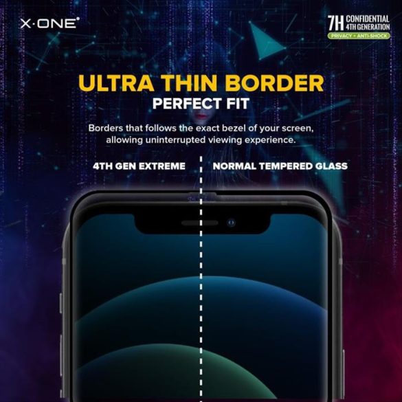 X-ONE Extreme Shock Eliminator a patra generație. Confidențialitate - pentru iPhone 14 Pro