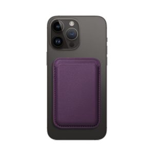 Portofel din piele violet închis