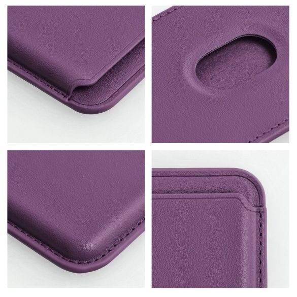 Portofel din piele violet închis