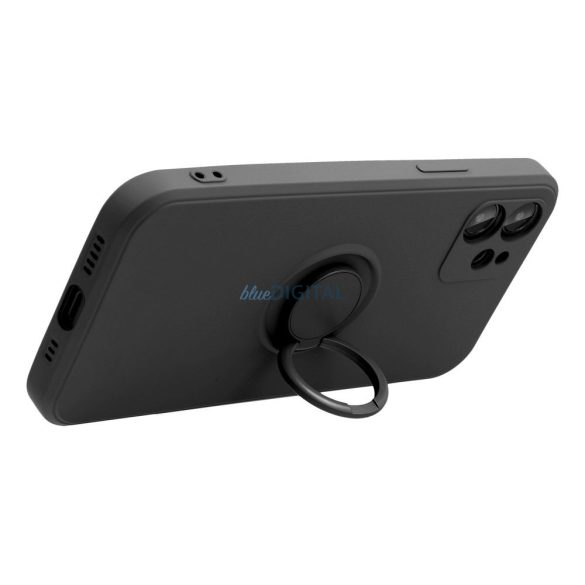 Husă SILICONE RING pentru XIAOMI Redmi NOTE 12 PRO 5G negru