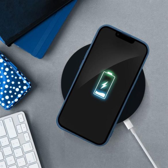 Husa SILICON pentru IPHONE 15 PLUS albastra