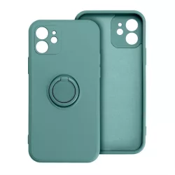 HUSĂ! - Husa SILICONE RING pentru IPHONE 15 PRO verde
