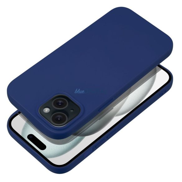Husa MOALE pentru IPHONE 15 albastru inchis