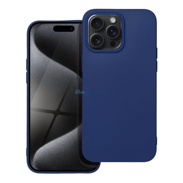 Husa MOALE pentru IPHONE 15 PRO MAX albastru inchis