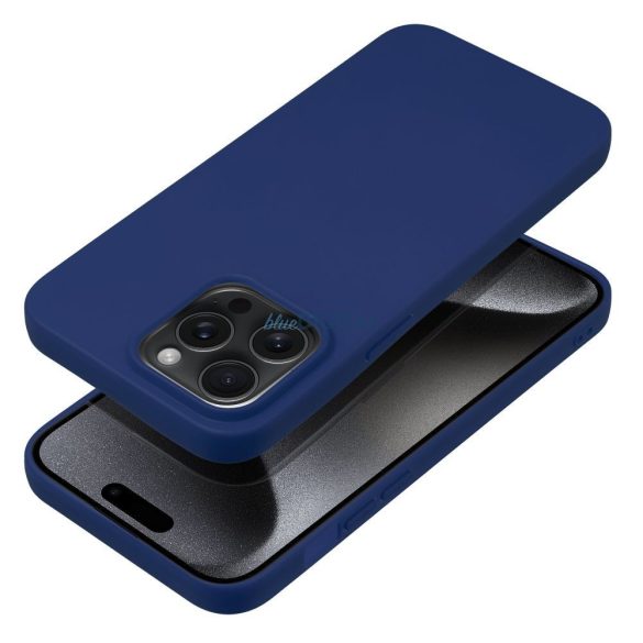 Husa MOALE pentru IPHONE 15 PRO MAX albastru inchis