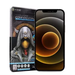   X-ONE Full Husă Extra Strong Privacy - pentru iPhone 15 Pro Max (full glue) Folie securizată 9H