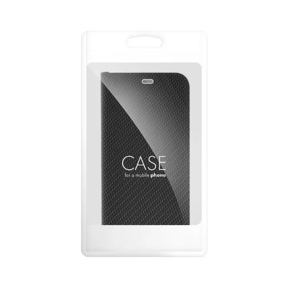 HUSĂ! - LUNA Book Carbon pentru IPHONE 15 negru