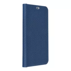   HUSĂ! - LUNA Husă tip carte Carbon pentru IPHONE 15 albastru