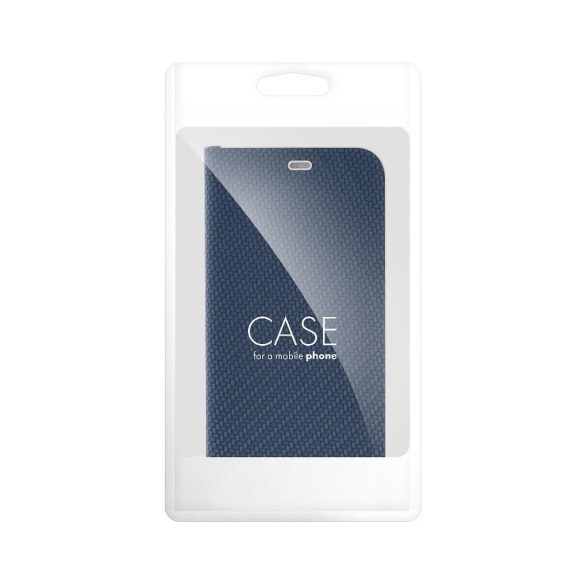 LUNA Book Carbon pentru IPHONE 15 Pro Max albastru